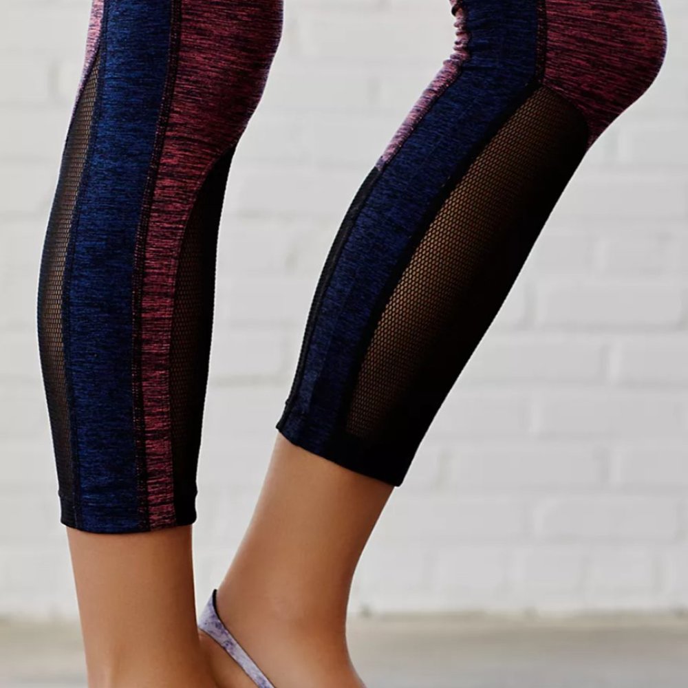 Fp Movement Dylan Colorblock Cropped Leggings Xs - image 3